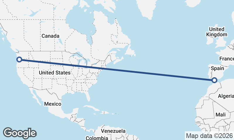 Algeciras to Portland