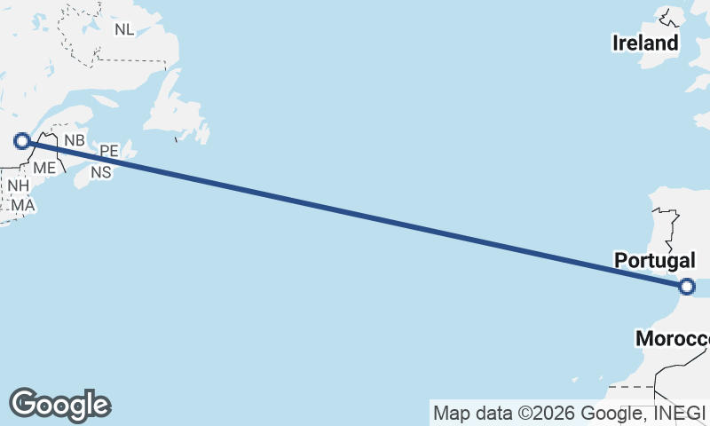 Algeciras to Québec