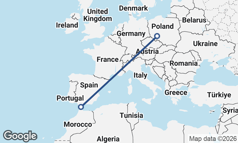 Algeciras to Wrocław