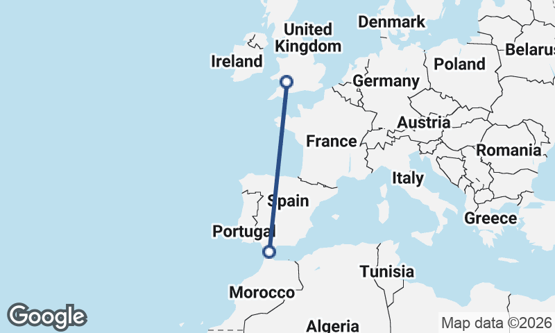 Algeciras to Cardiff