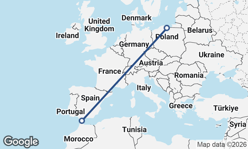 Algeciras to Gdańsk