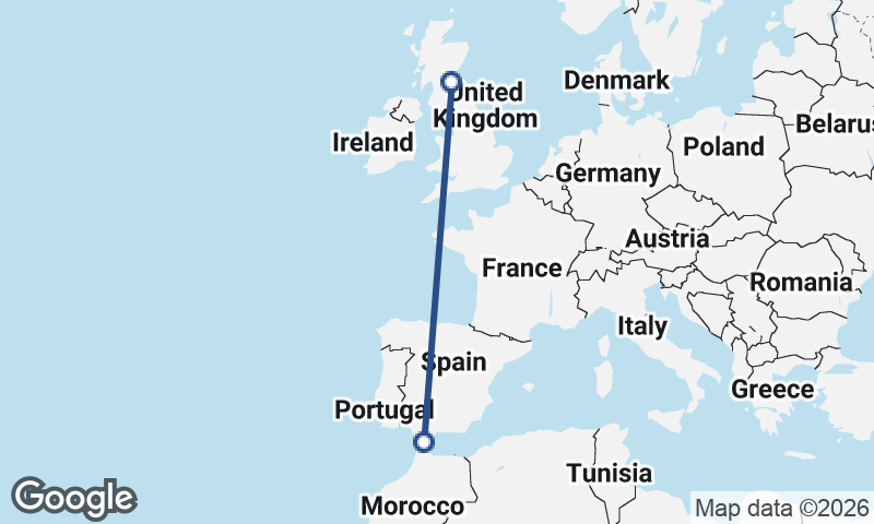 Algeciras to Edinburgh