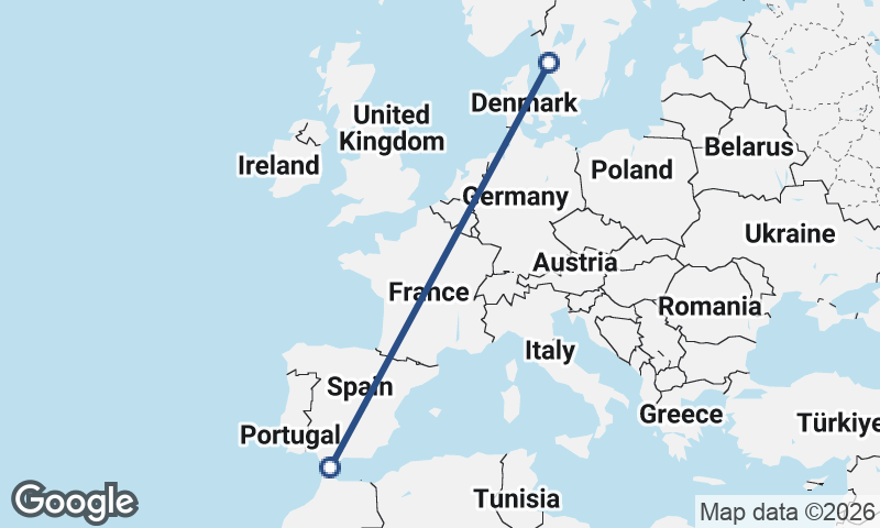 Algeciras to Göteborg