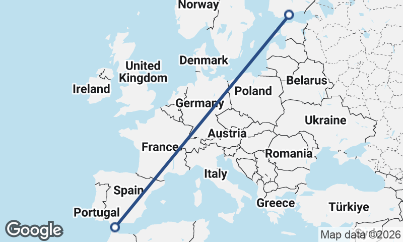 Algeciras to Helsinki