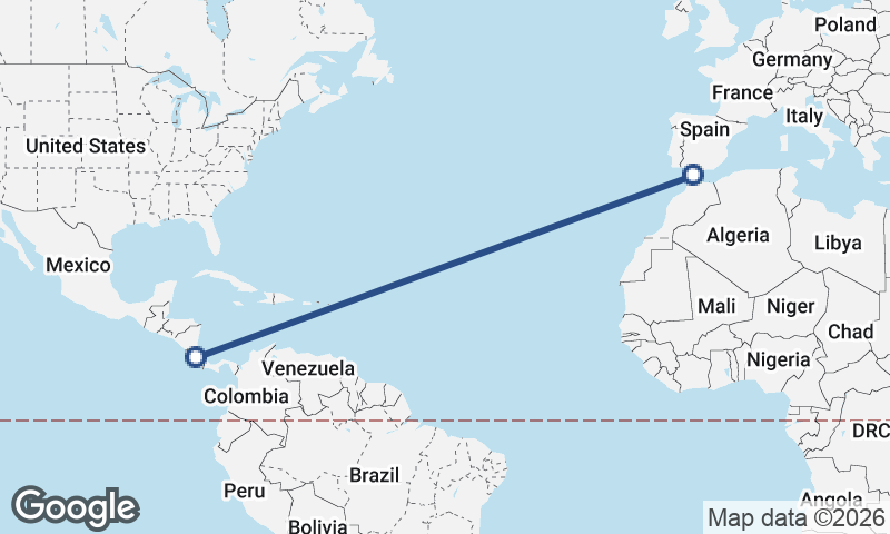 Algeciras to San José
