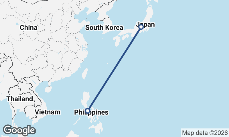 Japan to Philippines