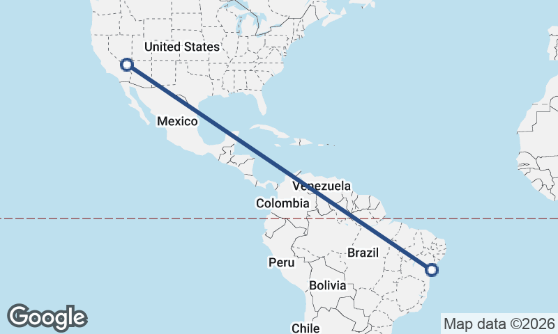 Las Vegas to Salvador