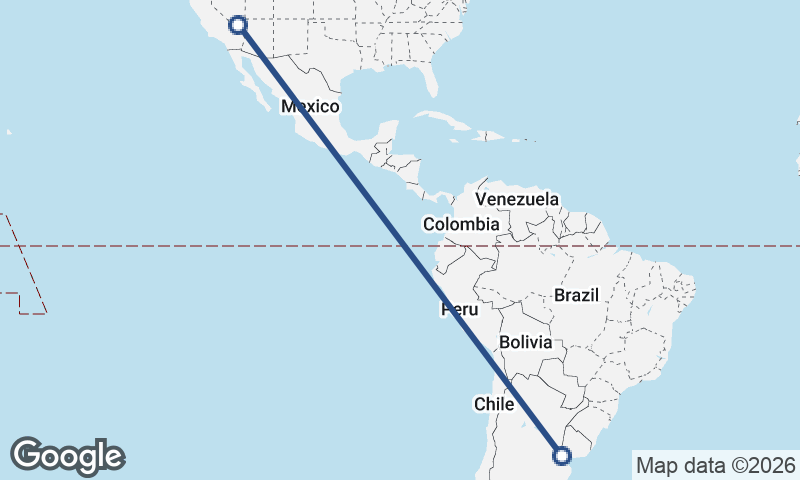 Las Vegas to Buenos Aires