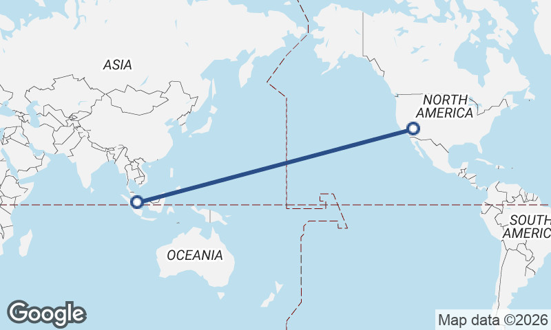 Las Vegas to Singapore
