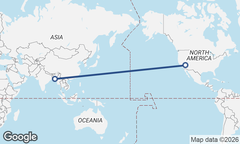 Las Vegas to Chittagong