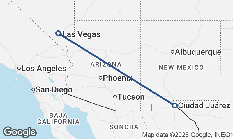 Las Vegas to Juárez