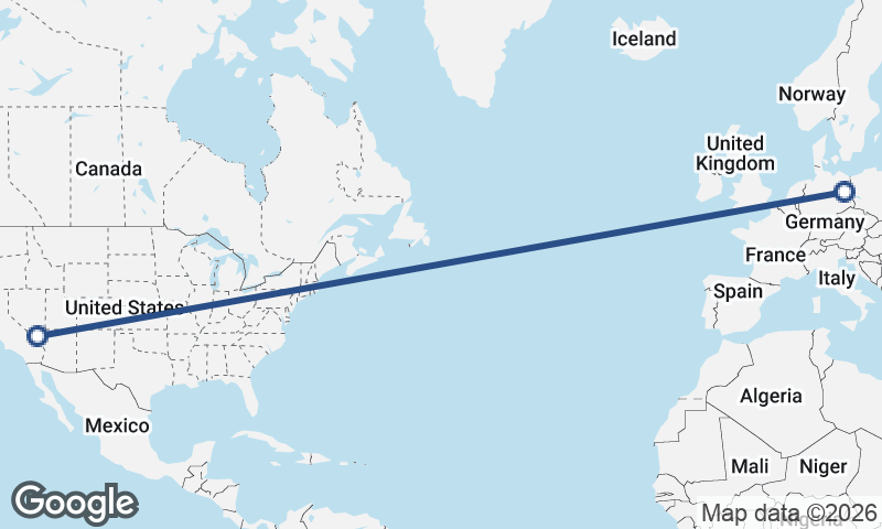 Las Vegas to Berlin