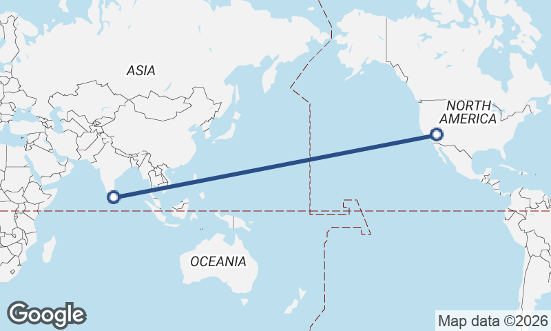 Las Vegas to Colombo