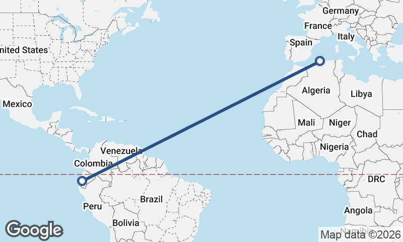 Algiers to Guayaquil