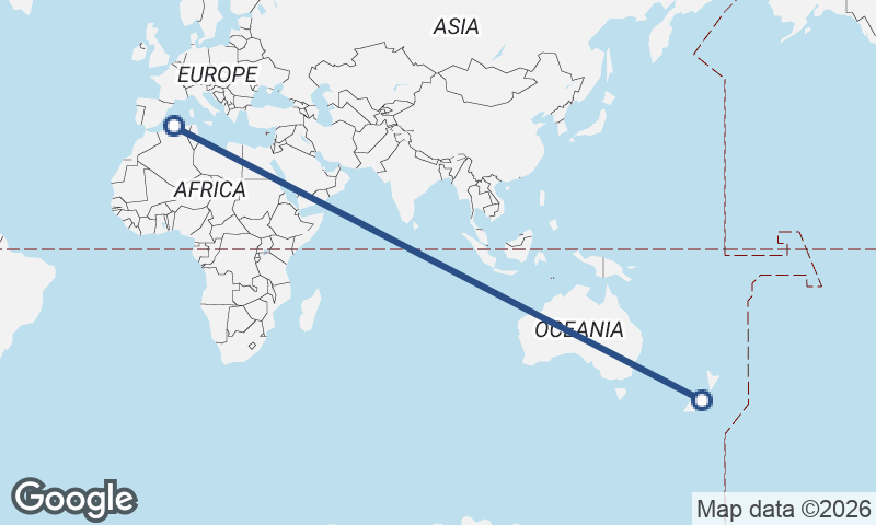 Algiers to Christchurch