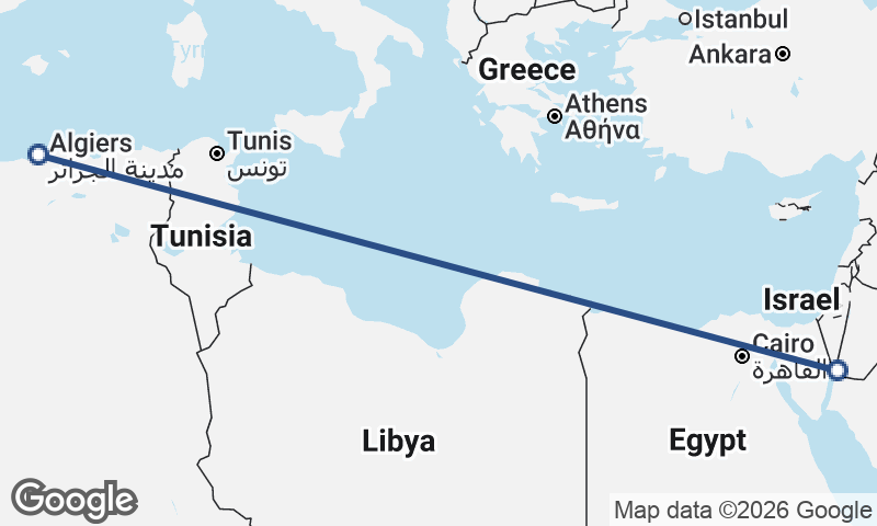 Algiers to Al ‘Aqabah