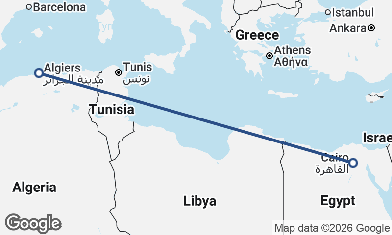 Algiers to Cairo