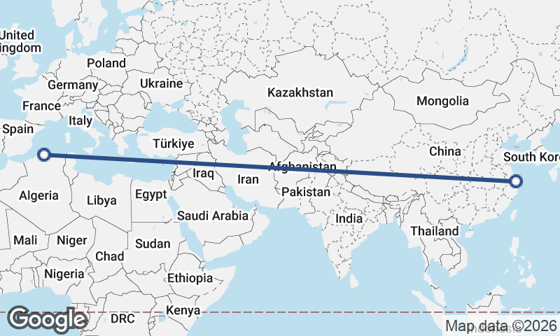 Algiers to Shanghai