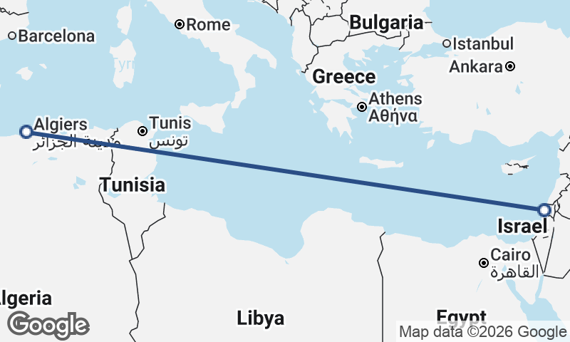 Algiers to Haifa
