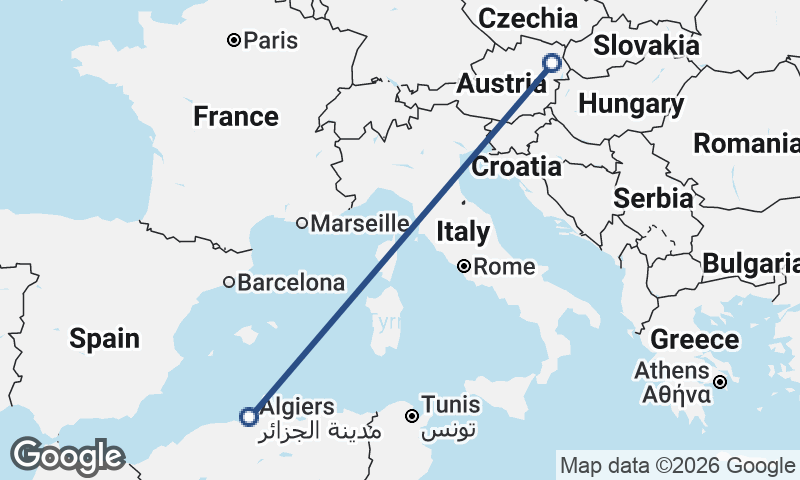 Algiers to Vienna