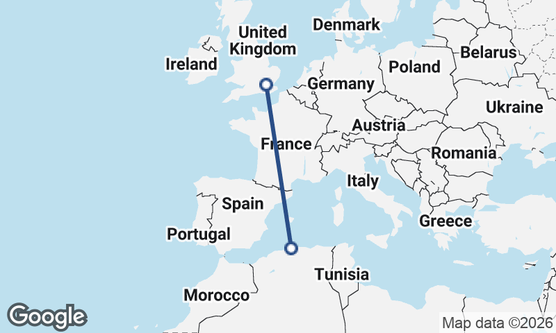 Algiers to London