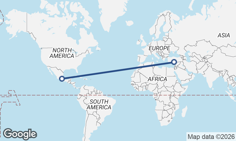 Mersin to Mexico City