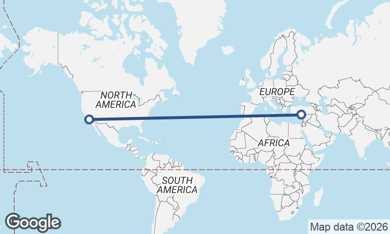 Mersin to Los Angeles