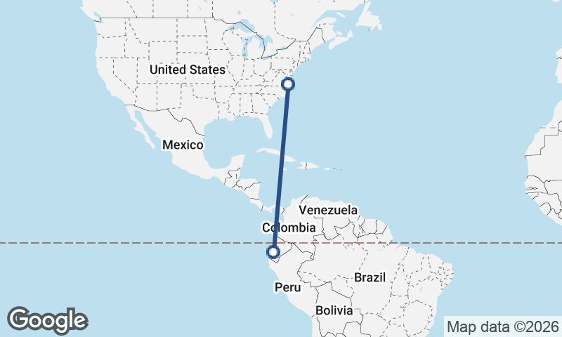 Norfolk to Guayaquil