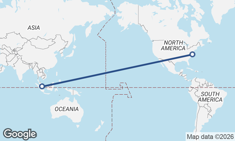 Norfolk to Singapore