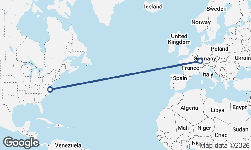 Norfolk to Strasbourg