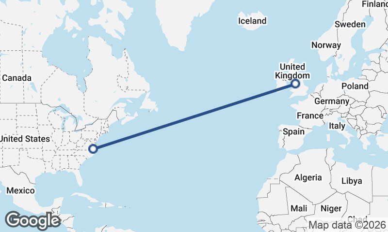 Norfolk to Liverpool