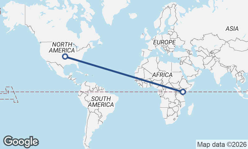 United States to Kenya