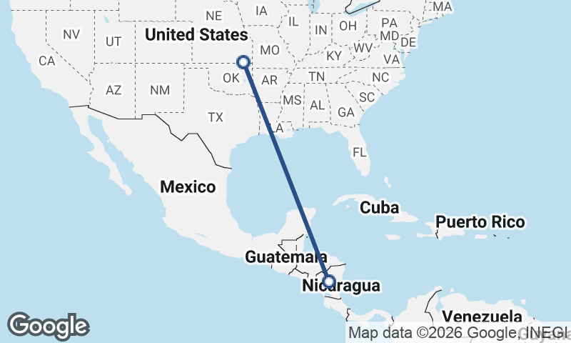 United States to Nicaragua
