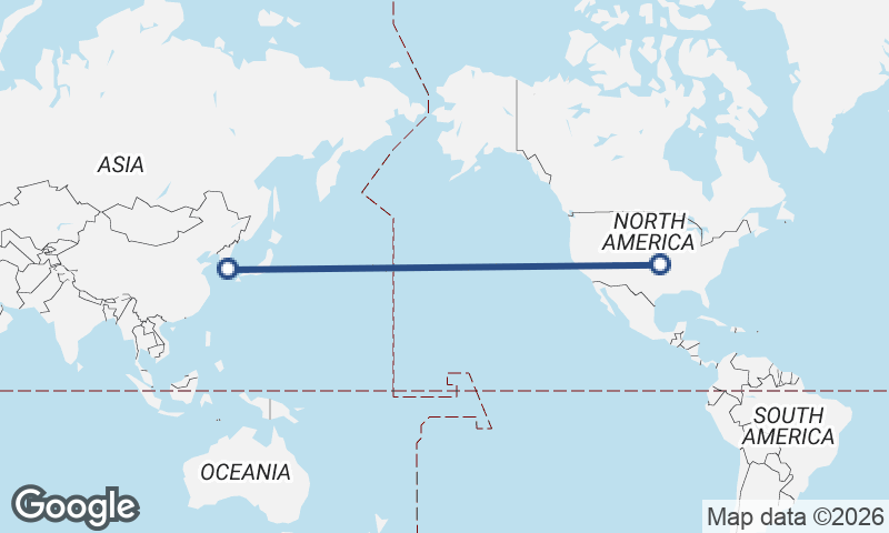 United States to South Korea