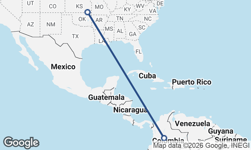 United States to Colombia