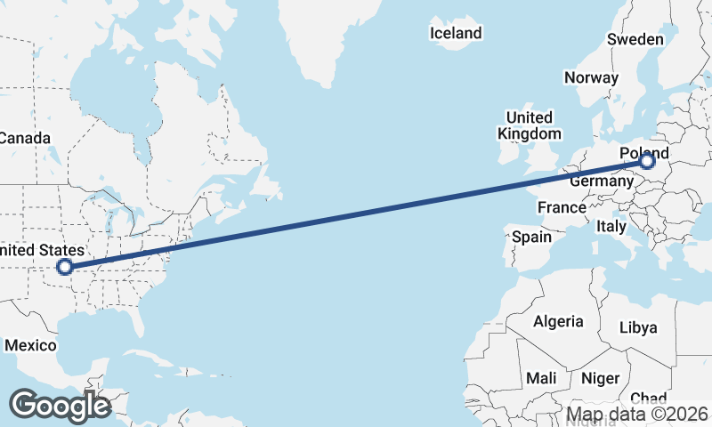 United States to Poland