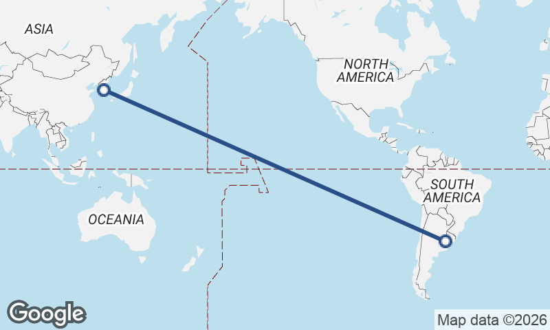 Seoul to Buenos Aires