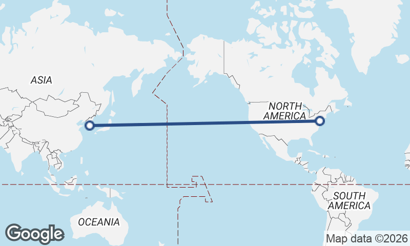 Seoul to Philadelphia
