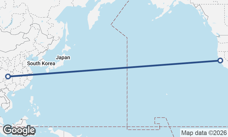 San Francisco to Chongqing