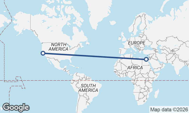 San Francisco to Cairo