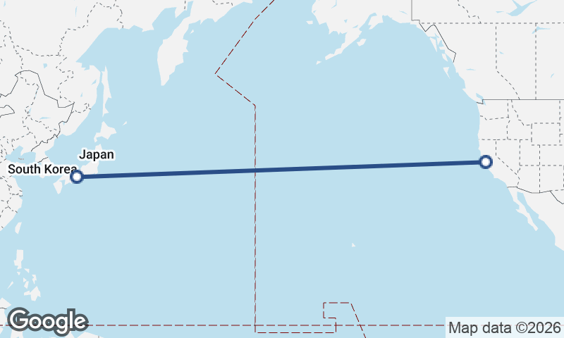 San Francisco to Ōsaka