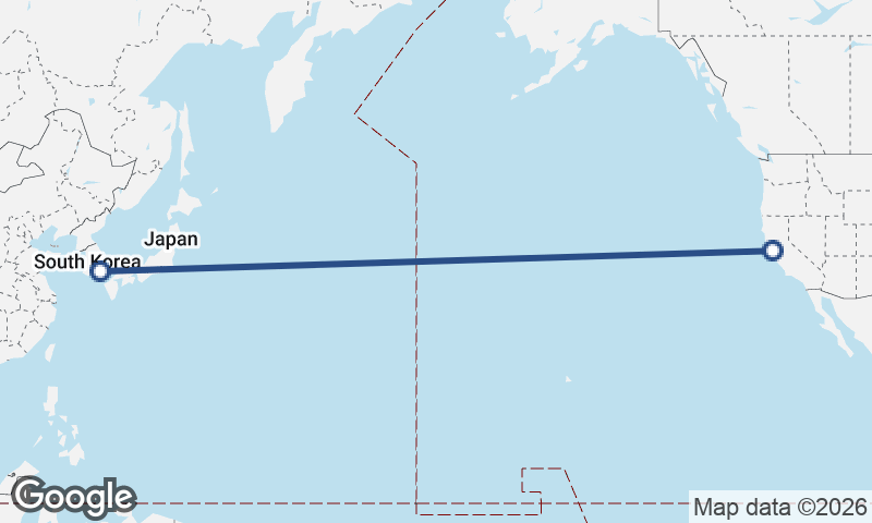 San Francisco to Busan