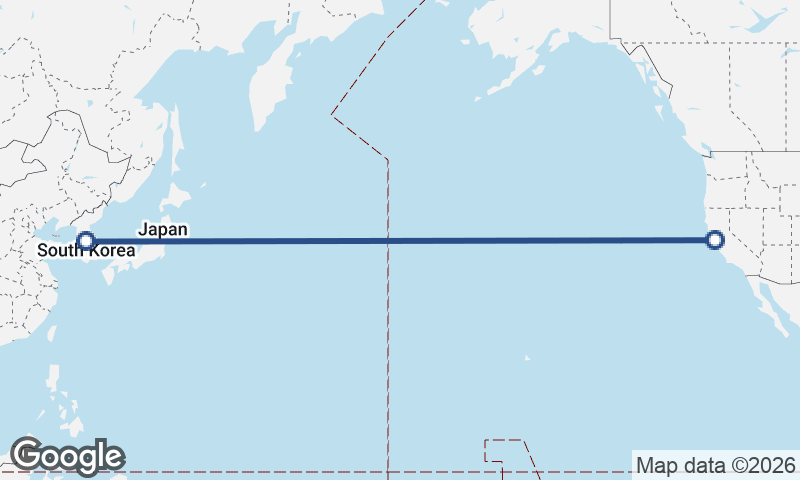 San Francisco to Seoul