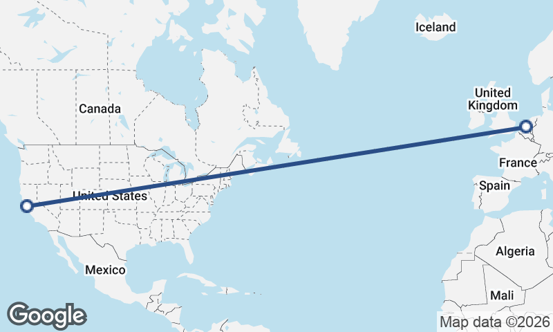 San Francisco to Rotterdam