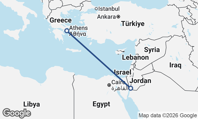 Athens to Al ‘Aqabah