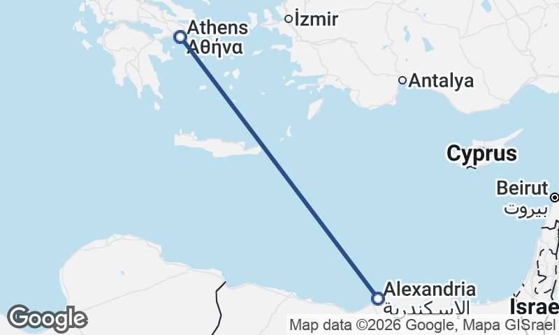 Athens to Alexandria