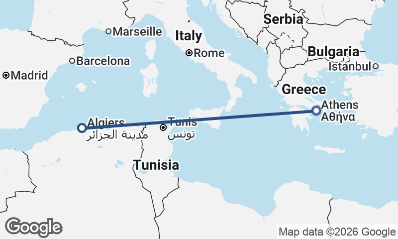 Athens to Algiers