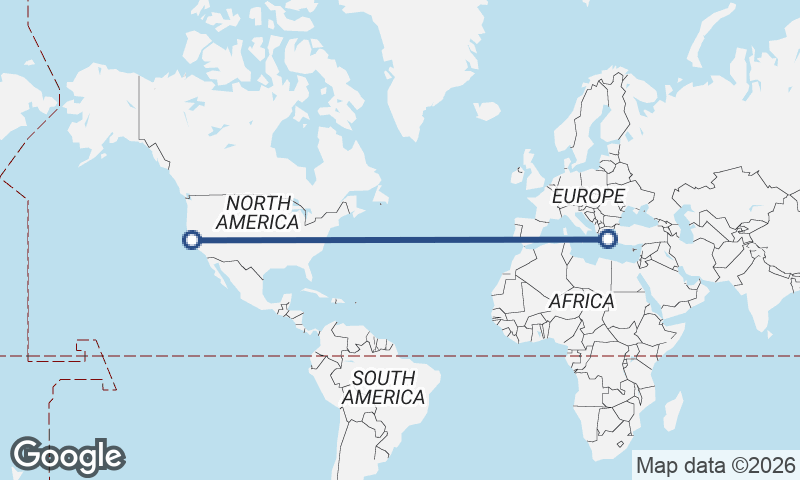 Athens to San Francisco