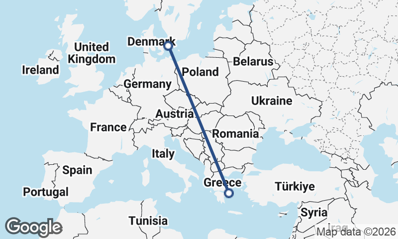 Athens to Malmö