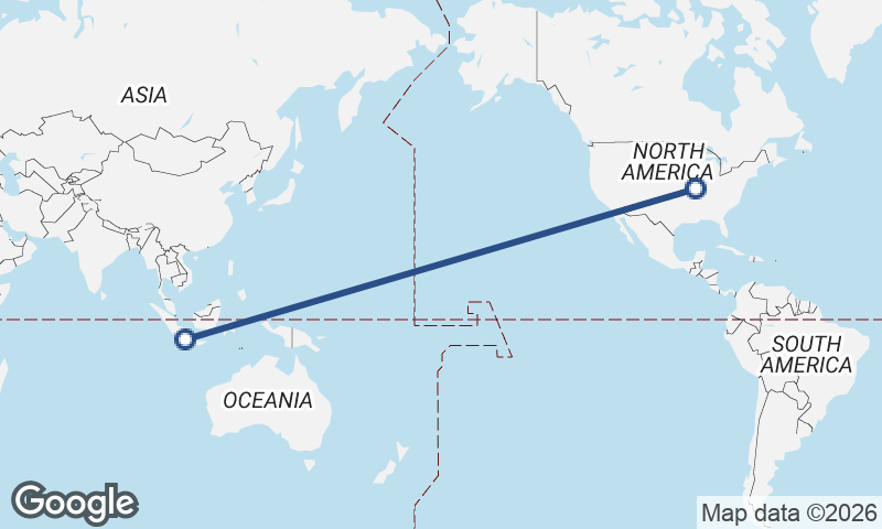 St. Louis to Jakarta
